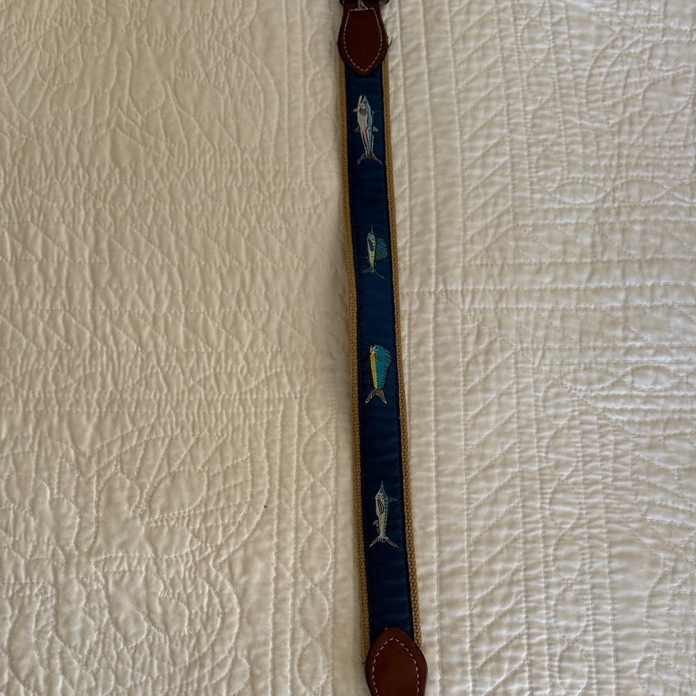Blue Fish Patterned Belt